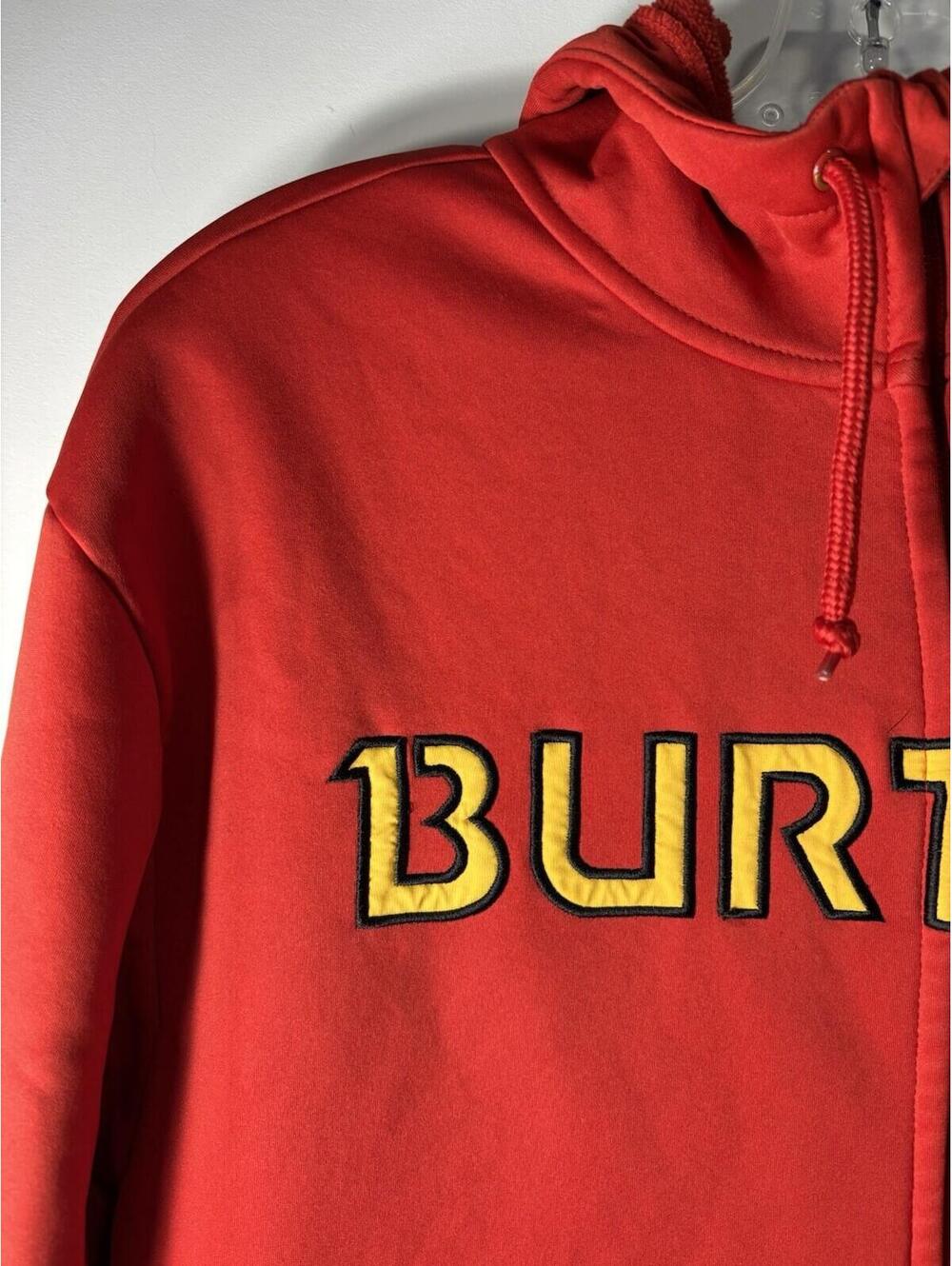 Burton Dry ride Hoodie Red Men's Large Full Zip Read - Picture 2 of 15
